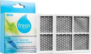 Fresh LT120F Air Filter Replacement, Compatible With: 9918, 795 and LG ADQ73214404, LMXS30776S, 2 Pack - Fresh