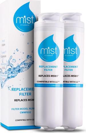Mist MSWF Refrigerator Water Filter Replacement, Compatible with GE Models: 101820A, 101821B, 101821, 2 Pack - Mist