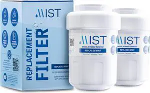 Mist MWF Replacement for GE MWF Smartwater, MWFA, MWFP, GWF, GWFA, Kenmore 9991,46-9991, 469991 Refrigerator Water Filter Replacement, 2 pack