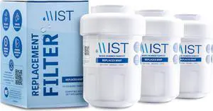 Mist MWF Replacement for GE MWF Smartwater, MWFA, MWFP, GWF, GWFA, Kenmore 9991,46-9991, 469991 Refrigerator Water Filter Replacement, 3 pack