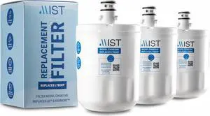 Mist 5231JA2002A Water Filter Replacement, Compatible LG Models: LT500P, GEN11042FR-08, ADQ72910911, ADQ729109012, Kenmore 9890, 46-9890, LFX25974ST, LMX25964ST, LSC27925ST, 3 Pack