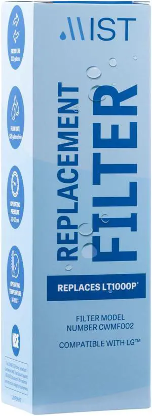 Mist LT1000P Water Filter Replacement, Compatible with LG Models: ADQ747935, MDJ64844601, LMXS28626D, LT1000PC, LT-1000PC Kenmore 46-9980, 469982, 3 Pack