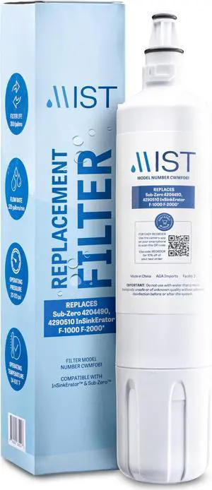 Mist 4204490 Replacement Compatible with Sub-Zero 4204490, 4290510 InSinkErator F-1000 F-2000 Refrigerator Filter, 1 Pack
