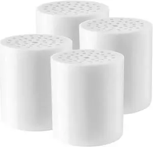Mist MSC481 Replacement Shower Filter Cartridge for Mist MSS081, MSS082, MSS083 Shower Systems, 15 Stage Filtration, Lasts 6 Months Each, 4 Pack