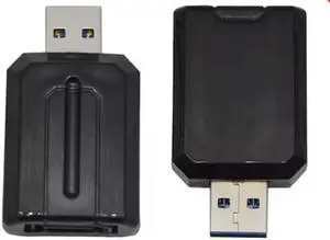 USB 3.0 to 7Pin SATA Serial ATA 2.0 Hard Drive Adapter Converter External Extender Plug Black for PC DIY