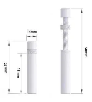 Graphics Card GPU Support Bracket, Adjustable Height GPU Sag Stand Bracket with Magnet and Non-Slip Sheet, GPU Holder for Prevent Universal VGA Graphics Card Sag - 26-50mm" - white