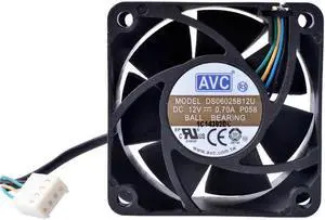 COOLING REVO DS06025B12U 12V 0.70A 60mm 60x60x25mm fan Computer CPU 4 wire 4pin double ball bearing large air volume cooling fan
