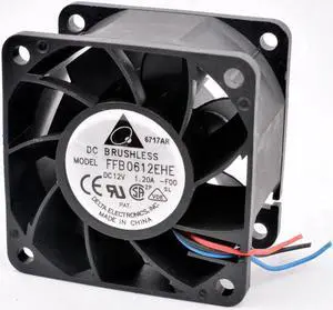 FFB0612EHE 6cm 60mm fan 60x60x38mm DC12V 1.20A server chassis large air volume cooling fan