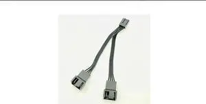 4Pin Fan PWM Cable 1 to 2 Motherboard 4-Pin Female to PWM Fan 4-Pin Male Multi-fan Temperature Control Extension Cable Fan Cable