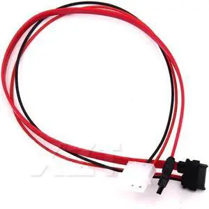 SATA Power Cable Slimline SATA Cables to Molex Slim SATA 13 pin(7P+6P) to 7pin + Power cable1 for with SATA Slimline port
