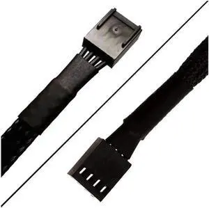 4 Pin PWM Fan Extension Cable,TeamProfitcom PC Fan Power Braided Sleeved Extension Cable Adapter Case 4-Pin Cooling Fans Cable 24 inches (3 Pack)