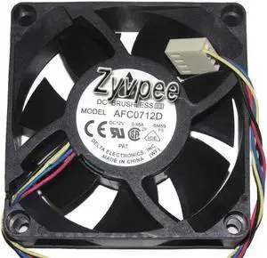 Delta 7025 AFC0712D 6M59 12V 0.66A 4 Wires 4 Pins 7CM Cooler Fan,cpu fan, cooling fan