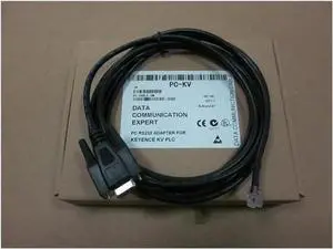 For 1PC New KEYENCE KV series PLC programming cable Download cable PC-KV rs232 seria