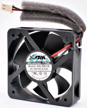 RDL5015B 5cm 50mm fan 50x50x15mm DC12V 0.12A 4500rpm 2 wires 2pin double ball bearings Quiet cooling fan