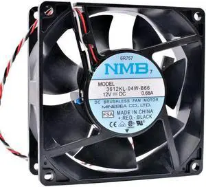3612KL-04W-B66 92mm 9232 92x92x32mm 12V 0.68A Double ball temperature control mute air volume cooling fan 3612KL-04W-B66 92mm 9232 92x92x32mm 12V 0.68A Double ball temperature control mute air volume cooling fan
