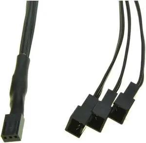 12V 3Pin Fan PWM 1 to 3 way Power supply Extension Cable Y Splitter Port Multiplier Computer PC Cooling 22AWG wire 12V 3Pin Fan PWM 1 to 3 way Power supply Extension Cable Y Splitter Port Multiplier Computer PC Cooling 22AWG wire
