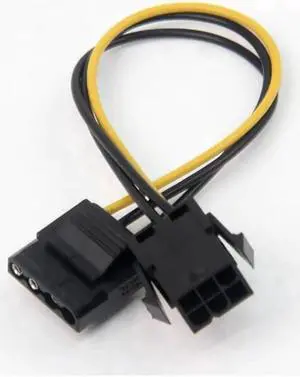 Molex To PCI E Power Adapter IDE 4Pin 4 Pin Female to 6 Pin Female 6Pin Graphics Video Card Converter Cable 1 pcs wholesale Molex To PCI E Power Adapter IDE 4Pin 4 Pin Female to 6 Pin Female 6Pin Graphics Video Card Converter Cable 1 pcs wholesale