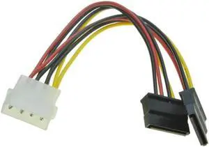 Anicorn 4Pin Molex Male 1 to 2 SATA Female Power Supply Extension Cable IDE Power Port to Dual 15 Pin SATA Y Splitter Anicorn 4Pin Molex Male 1 to 2 SATA Female Power Supply Extension Cable IDE Power Port to Dual 15 Pin SATA Y Splitter
