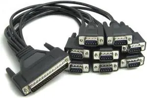Anicorn 1M MOXA CP-168U V2 DB62 62Pin Gender Male to Male 8 Port 9pin DB9 RS232 Splitter Serial Port Cable