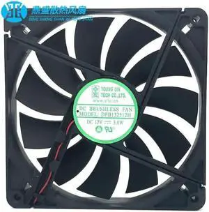 Young Lin DFB132512H Server Cooling Fan DC 12V 3.0W 135x135x25mm 2-wire