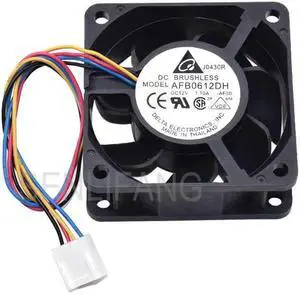 New For DELTA AFB0612DH DC12V 1.10A 60x60x25MM 6025 Four Pins Square Cooling Fan New For DELTA AFB0612DH DC12V 1.10A 60x60x25MM 6025 Four Pins Square Cooling Fan