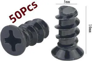 (Black,50Pcs)Computer Cooling Fan Mount Screws,Computer Case Fan Screws,Cross Screw