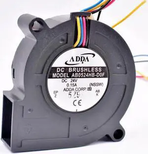 AB0524HB-D0F 50mm blower 5cm 5015 50x50x15mm DC24V 0.15A 4 wires pwm blower cooling fan for inverter