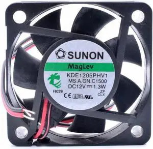 KDE1205PHV1 5cm 5015 50x50x15mm 12V 1.3W magnetic suspension bearing cooling fan