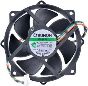 KDE1209PTVX 9025 8025 9225 12V 4.4W Computer motherboard CPU 4pin PWM large wind volume mute cooling fan