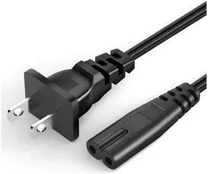 US Power Plug Cable Power Cable Extension Cord AC Power Supply Adapter Cord Cable Lead Charging Line Wires 2 Pin 2-Prong Power Adapter(1M)