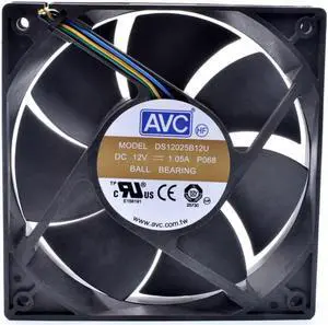 DS12025B12U 12cm 12025 120x120x25mm 12V 1.05A 4 lines 4pin pwm server chassis cooling fan