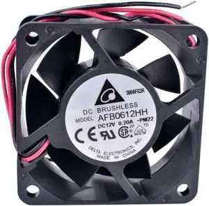 AFB0612HH 6cm 60mm fan 6025 12V 0.20A Double ball bearing 2-wire power cooling fan