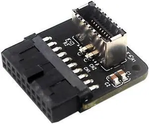 Motherboard USB 3.0 Internal 20/19 Pin Header to Type-E A-Key USB 3.1 20 Pin Type C Front Panel Header Mount Adapter (Standard Type) Motherboard USB 3.0 Internal 20/19 Pin Header to Type-E A-Key USB 3.1 20 Pin Type C Front Panel Header Mount Adapter (Standard Type)
