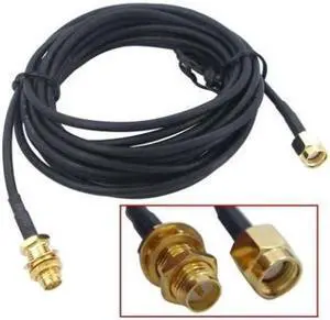9.84ft/3M Antenna RP-SMA Extension Cable WiFi Wi-Fi Router,RP-SMA WiFi Gain Antenna Extension Cable Wireless Router Card