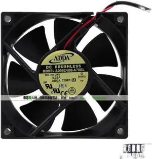 ADDA AD0824UB-A70GL 8025 DC24v 80 * 80 * 25mm Cooling Fan Radiator Fan