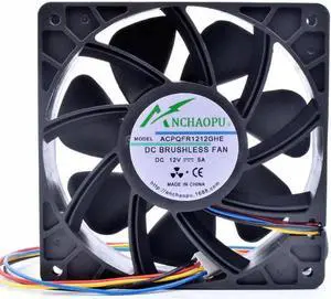 ANCHAOPU QFR1212GHE 12cm 12038 120x120x38mm 12V 5A 4 lines pwm server chassis large air volume cooling fan