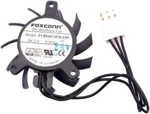 PVB040C05M-F00 diameter 40mm mounting hole pitch 23x30x30mm 5V 0.20A industrial control router graphics card cooling fan