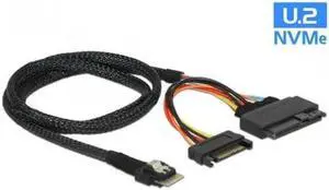 CY SF-104 U.2 U2 SFF-8639 to Slimline SFF-8654 4i NVME PCIe SSD Cable for Mainboard SSD 750 p3600 p3700 M.2