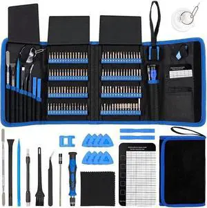 Screwdriver Sets 142-Piece Electronics Precision Screwdriver with 120 Bits Magnetic Repair Tool Kit for iPhone, MacBook, Computer, Laptop, PC, Tablet, PS4, Xbox, Nintendo, Game Console