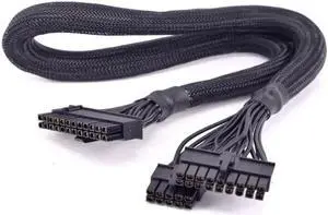 24Pin ATX Power Supply Cable 18+10Pin to 20+4 Pin Sleeved for Seasonic M12II EVO Series 850 W 750 W 620 W 520 W PSU Modular