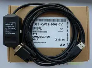 For 1PC New Omron PLC programming cable download line USB-XW2Z-200S-CV