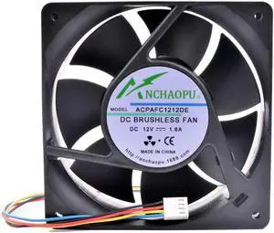 ANCHAOPU AFC1212DE 12cm 12038 120x120x38mm DC12V 1.60A 4 lines 4pin server chassis high speed cooling fan