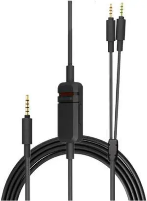 OFC Headphone Cable Headset Extension Cord Compatible with Beyerdynamic MMX300 Headphone Cable with Volume Control