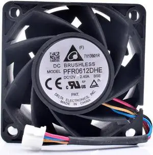PFR0612DHE 6cm 6038 60mm 60x60x38mm 12V 2.40A server large air volume cooling fan PFR0612DHE 6cm 6038 60mm 60x60x38mm 12V 2.40A server large air volume cooling fan