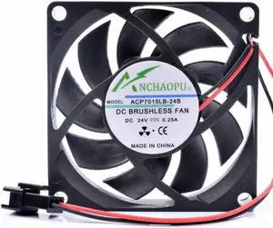 ANCHAOPU ACP7015LB-24B 7cm 70mm 7015 70x70x15mm DC24V 0.25A double ball inverter large air volume cooling fan ANCHAOPU ACP7015LB-24B 7cm 70mm 7015 70x70x15mm DC24V 0.25A double ball inverter large air volume cooling fan