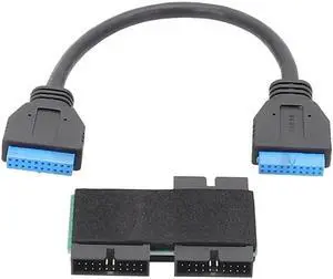 JAENFONG Usb 3.0 19pin One-to-two Hub With Chip And Modular Cable Design Usb 19pin Hub Motherboard 19pin Extension Cable 1 To 2
