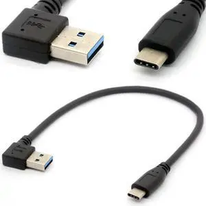 USB C Cable USB 3.0 A Right to USB Type C Data Sync&Charge Cord USB-C Converter Adapter (Straight TypeC-3.0 Right)