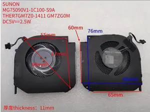 FOR MG75090V1-1C100-S9A THER7GM7Z0-1411 GM7ZGOM FORZ3 AIR/Air-S Z2 560 750 760 DC5V==2.5W CPU and GPU