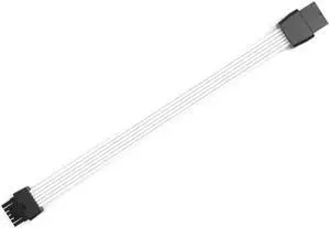 JAENFONG 12+4pin Graphics Card Power Extension Cable 600W Power Cord PCIE5.0 12VHPWR Graphics Card Power Cable(White)