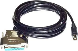 JAENFONG D-SUB 25 PIN DB25 FEMALE TO MINI DIN 8PIN MALE ADAPTER PROGRAMMING FX-20P-CADP CABLE FOR FX0/FX2N/FX1N SERIES Cable length:(1.8M) JAENFONG D-SUB 25 PIN DB25 FEMALE TO MINI DIN 8PIN MALE ADAPTER PROGRAMMING FX-20P-CADP CABLE FOR FX0/FX2N/FX1N SERIES Cable length:(1.8M)